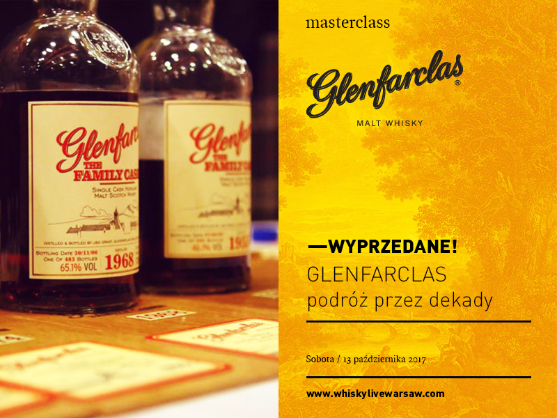 Bilety wyprzedane  Glenfarclas - podróż przez dekady