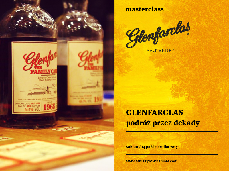 Bilety na masterclass Glenfarclas — podróż przez dekady.