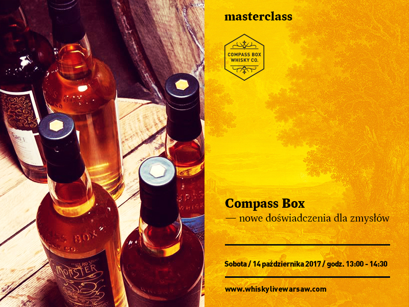 Bilety na Masterclass: Compass Box - Nowe doznania dla zmysłów