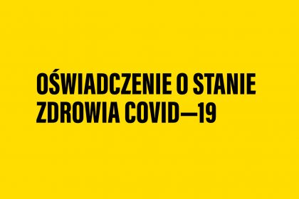 OŚWIADCZENIE O STANIE ZDROWIA - COVID-19